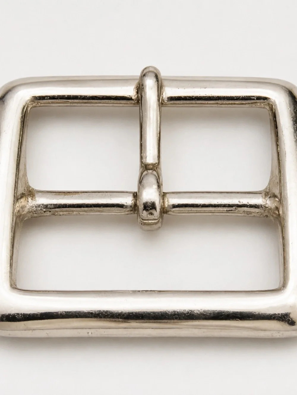 Vintage JAY-PEE Solid Brass Silver Tone Belt Buckle 1.5 Inch Belt
